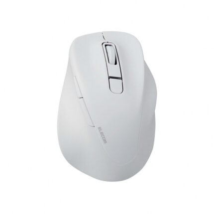 ELECOM EX-G 靜音人體工學 藍牙無線滑鼠 M Size, 白