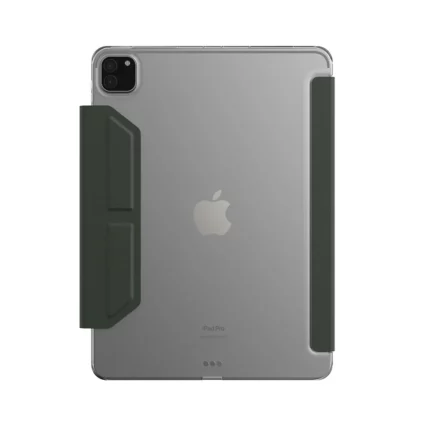JTLEGEND Ness Pro 多角度含磁扣 iPad Pro 11 吋 (第 4 代，2022，M2) 折疊防撥水布紋保護殼, 軍綠