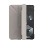 JTLEGEND Ness Pro 多角度含磁扣 iPad Air 11 吋 (第 7 代，2025，M3) 折疊防撥水布紋保護殼, 奶茶色：圖片 3