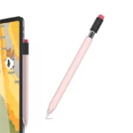AHAStyle 鉛筆造型 Apple Pencil (USB-C) 矽膠筆套, 粉色