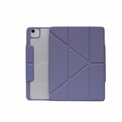 MLTIX 可直立輕薄型 2022 iPad Air 5 (10.9 吋) 含筆槽多角度保護殼, 阿拉斯加藍