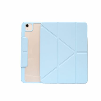 MLTIX 可直立輕薄型 2024 iPad Air 6 (11 吋, M2) 含筆槽多角度保護殼, 天空藍