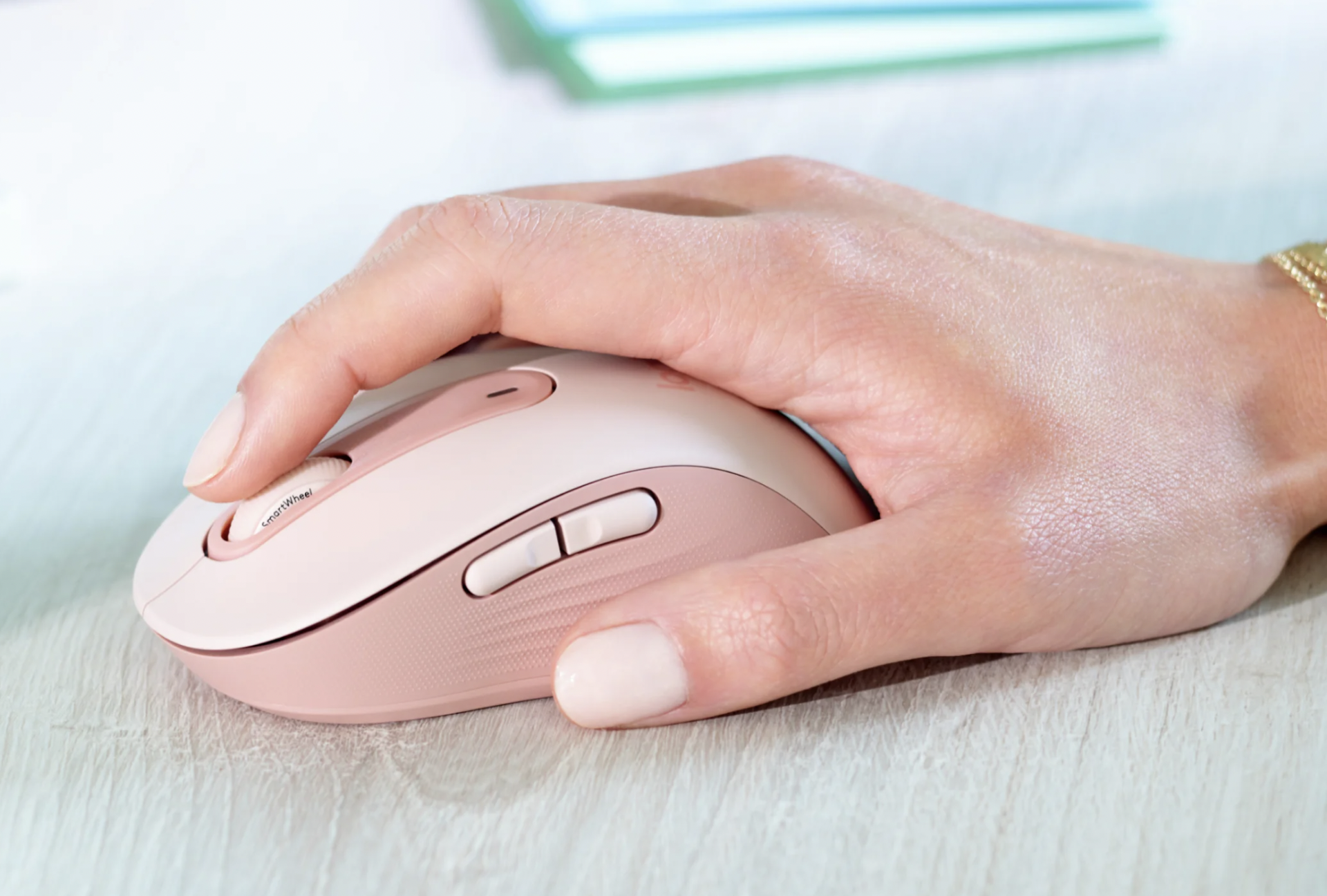 Logitech 羅技 SIGNATURE M650 藍牙無線滑鼠, 白