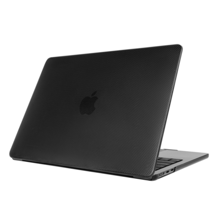 SwitchEasy Touch MacBook Air 13.6 吋 (M3，2024) 刻文觸感保護殼, 透黑