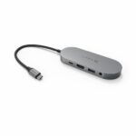 ADAM 亞果元素 HUB S 支援 USB-C 五合一 240GB 外接 SSD 固態硬碟集線器, 太空灰