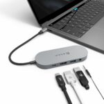 ADAM 亞果元素 HUB S 支援 USB-C 五合一 240GB 外接 SSD 固態硬碟集線器, 太空灰：圖片 2