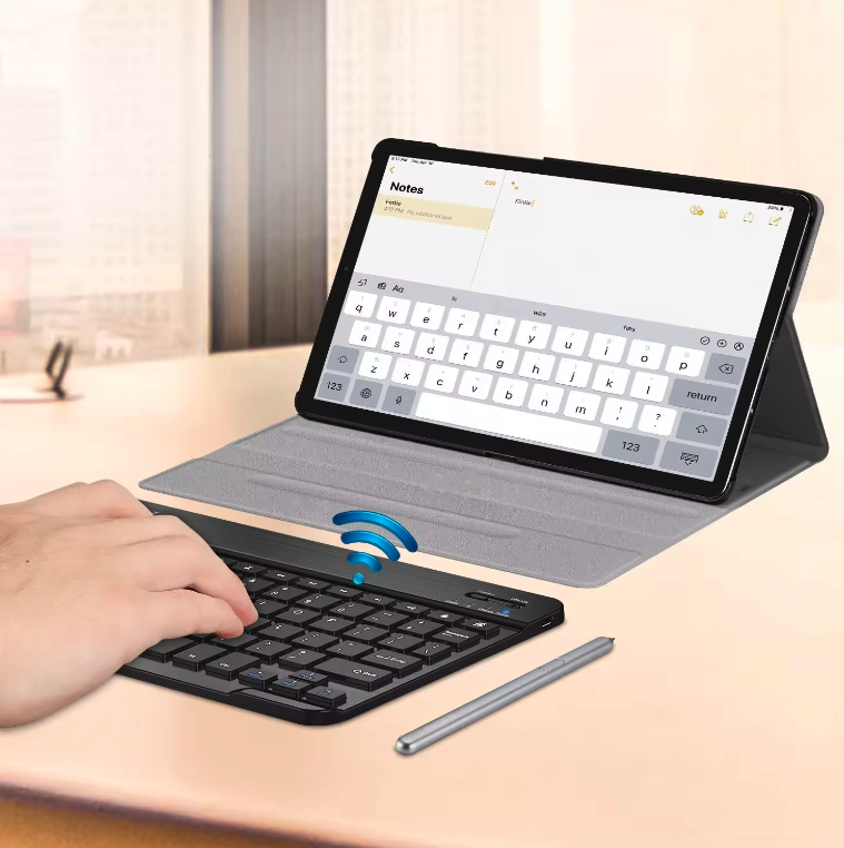 MLTIX 微軟 2018 Surface Go (10.5 吋) 鍵盤皮革保護套, 黑