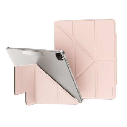 SwitchEasy Origami NUDE iPad Air 13 吋 (第 2 代，2025，M3) 全方位透明背蓋保護套, 粉沙色