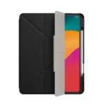 JTLEGEND Ness Pro 多角度含磁扣含筆槽 iPad Pro 12.9 吋 (第 4 代，2020) 折疊防撥水布紋保護殼, 黑