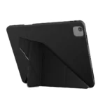 JTLEGEND Ness Pro 多角度含磁扣含筆槽 iPad Air 13 吋 (第 1 代，2024，M2) 折疊防撥水布紋保護殼, 黑：圖片 2