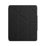 JTLEGEND Ness Pro 多角度含磁扣含筆槽 iPad Air 13 吋 (第 1 代，2024，M2) 折疊防撥水布紋保護殼, 黑：圖片 3