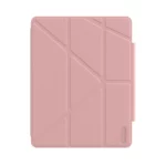 JTLEGEND Ness Pro 多角度含磁扣 iPad Air 13 吋 (第 3 代，2026，M4) 折疊防撥水布紋保護殼, 粉色：圖片 3