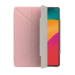 JTLEGEND Ness Pro 多角度含磁扣 iPad Air 13 吋 (第 3 代，2026，M4) 折疊防撥水布紋保護殼, 粉色