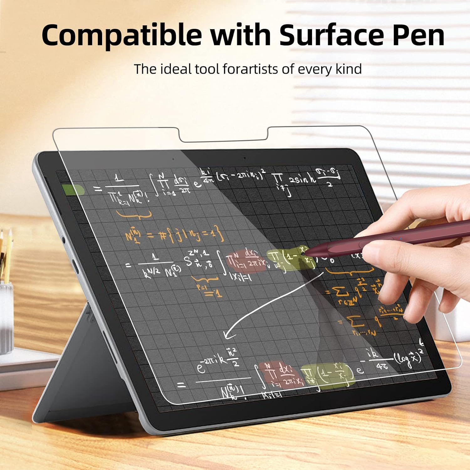 MLTIX Glass Pro 9H 高透 2019 Surface Pro X (13 吋) 鋼化玻璃貼