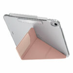 UNIQ Camden Click 含筆槽硬邊 iPad Air 13 吋 (第 1 代，2024，M2) 多功能極簡透明保護套, 粉色：圖片 3