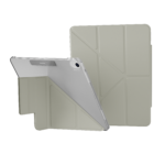 MAGEASY FACET 透明背蓋 iPad Air 11 吋 (第 8 代，2026，M4) 全方位支架保護套, 星光灰
