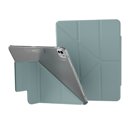 MAGEASY FACET 透明背蓋 iPad Pro 11 吋 (第 5 代，2024，M4) 全方位支架保護套, 寧靜藍