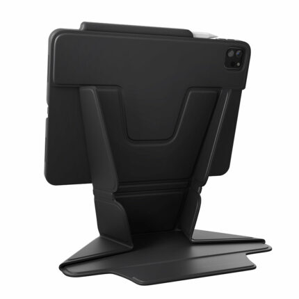 UNIQ Ryze 360 可站立 iPad Pro 13 吋 (第 7 代，2024，M4) 含筆槽多角度保護殼, 黑