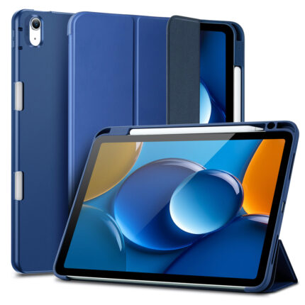 ESR 優觸筆槽 2024 iPad Air 6 (11 吋, M2) TPU軟邊平板保護套, 水手藍