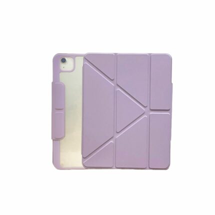 MLTIX 可直立輕薄型 iPad Air 10.9 吋 (第 5 代，2022) 含筆槽多角度保護殼, 薰衣草紫
