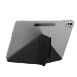 SwitchEasy Origami NUDE iPad Pro 13 吋 (第 8 代，2025，M5) 全方位透明背蓋保護套, 黑：圖片 2
