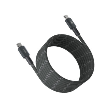 ADAM MP200 USB-C to USB-C 240W 磁吸充電線, 灰