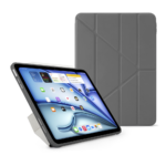 Pipetto Origami TPU iPad Air 10.9 吋 (第 5 代，2022，M1) 多角度支架保護殼, 深灰