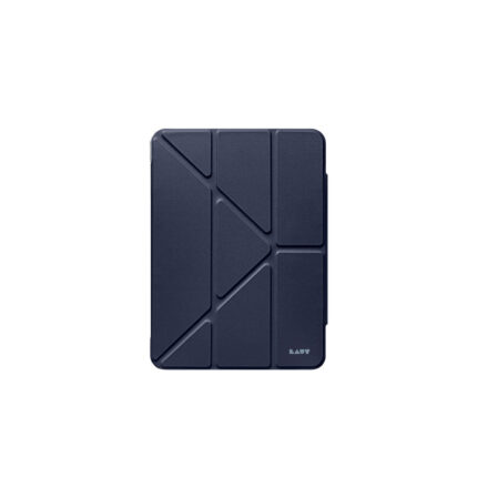 LAUT HUEX Folio 多角度 2024 iPad Pro (11吋, M4) 透明背板保護殼, 藍色