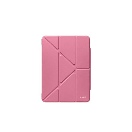LAUT HUEX Folio 多角度 2024 iPad Pro (13吋, M4) 透明背板保護殼, 粉色
