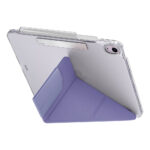 UNIQ Camden Click 含筆槽硬邊 iPad Air 13 吋 (第 2 代，2025，M3) 多功能極簡透明保護套, 紫：圖片 2