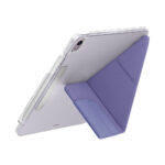 UNIQ Camden Click 含筆槽硬邊 iPad Air 13 吋 (第 2 代，2025，M3) 多功能極簡透明保護套, 紫：圖片 3