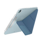 UNIQ Camden Click 含筆槽硬邊 iPad Air 11 吋 (第 6 代，2024，M2) 多功能極簡透明保護套, 冰藍：圖片 3