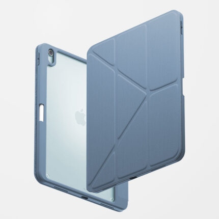 UNIQ Moven 含筆槽軟邊 iPad Air 13 吋 (第 1 代，2024，M2) 支架保護套, 冰藍