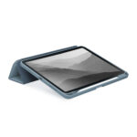 UNIQ Moven 含筆槽軟邊 iPad Air 13 吋 (第 3 代，2026，M4) 支架保護套, 冰藍：圖片 2