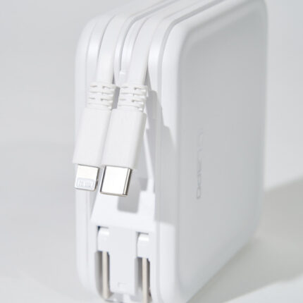 LaPO 八合一 10000mAh 無線快充行動電源  - Type-C + Lightning 蘋果線, 白