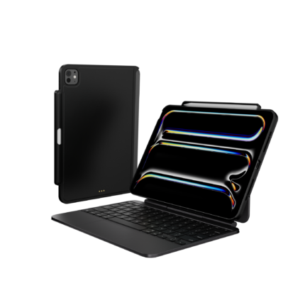 MAGEASY CoverBuddy iPad Pro 11 吋 (第 5 代，2024，M4) 磁吸保護殼- 支援 Apple 鍵盤  (本產品不含鍵盤), 黑