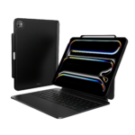 MAGEASY CoverBuddy iPad Pro 13 吋 (第 7 代，2024，M4) 含筆槽磁吸保護殼- 支援 Apple 鍵盤  (本產品不含鍵盤), 黑