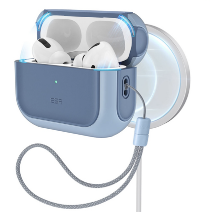 ESR 靈盾系列 HaloLock 磁電空間  AirPods 4 耳機保護套, 霧霾藍