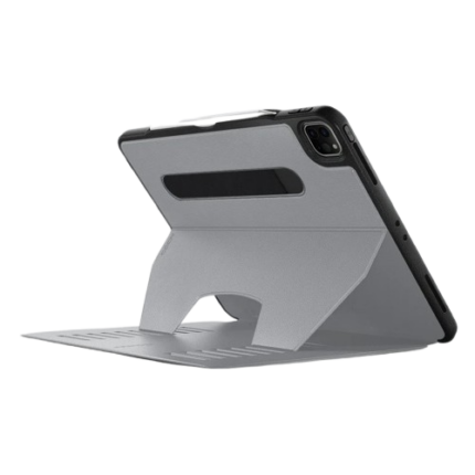 ZUGU case 可磁吸軍規 iPad Pro 11 吋 (第 1 代，2018) 皮革平板保護殼, 極致灰