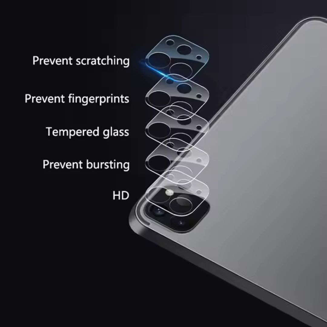 MLTIX 一體式 9H 防刮 2024 iPad Pro (13 吋, M4) 鏡頭保護貼, 石墨黑