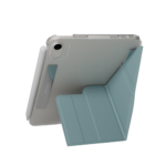 MAGEASY FACET 透明背蓋 iPad mini 8.3 吋 (第 7 代，2024，A17 Pro) 全方位支架保護套, 寧靜藍：圖片 3