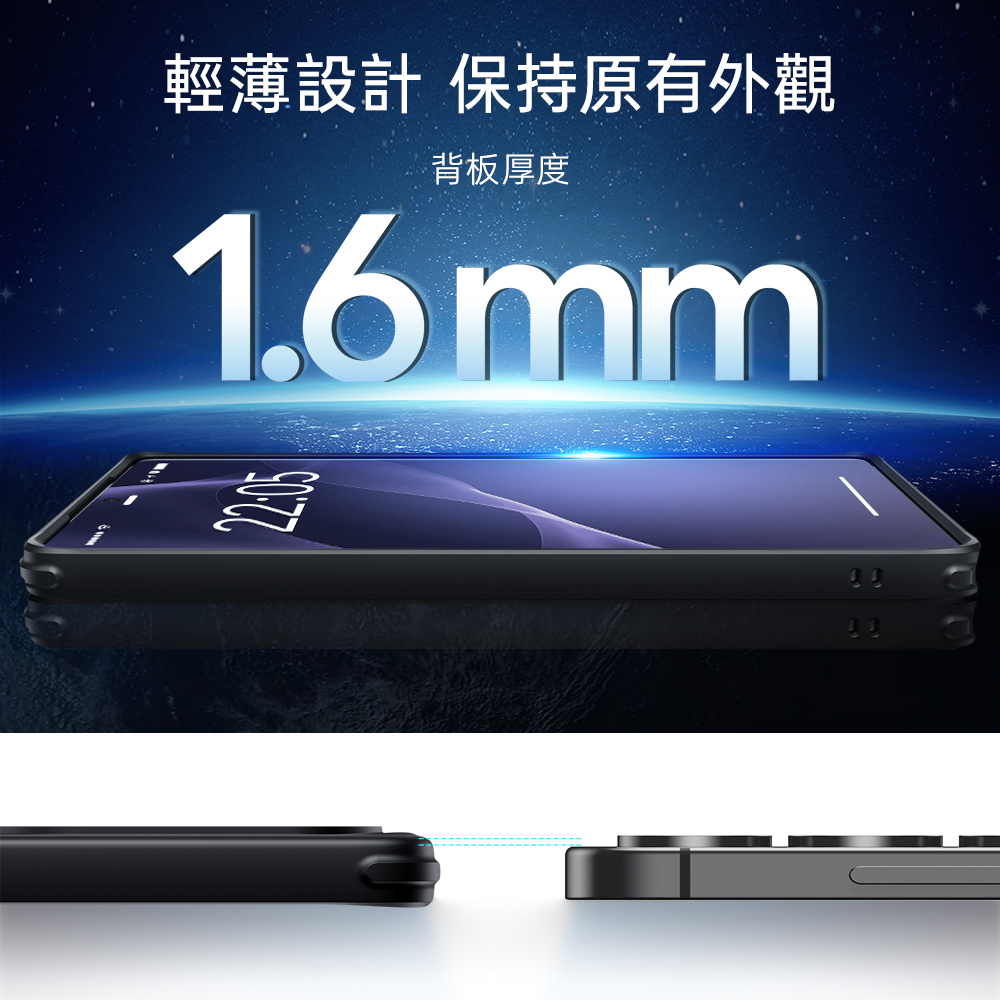 ESR 億色 巧匯系列 Galaxy S25 Ultra 6.9 吋 (2025) 磁電空間磁吸手機殼, 黑邊剔透白