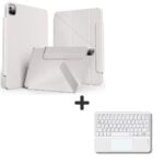 MLTIX 輕巧磁吸式 iPad Pro 11 吋 (第 4 代，2022，M2) 雙面夾含觸控板藍牙鍵盤組 - 繁體, 銀河灰