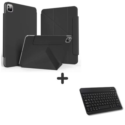 MLTIX 輕巧磁吸式 iPad Pro 11 吋 (第 4 代，2022，M2) 雙面夾藍牙鍵盤組 - 繁體, 魔力黑