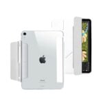MLTIX MS2 可拆式多角度 iPad Air 10.9 吋 (第 5 代，2022，M1) 透明背蓋保護殼, 白