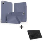 MLTIX 輕巧磁吸式 iPad Pro 11 吋 (第 4 代，2022，M2) 雙面夾藍牙鍵盤組 - 繁體, 阿拉斯加藍
