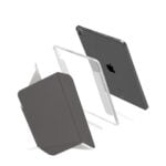 MLTIX MT 磁吸可拆式 iPad Pro 11 吋 (第 2 代，2020) 防摔透明背蓋保護殼, 黑灰色