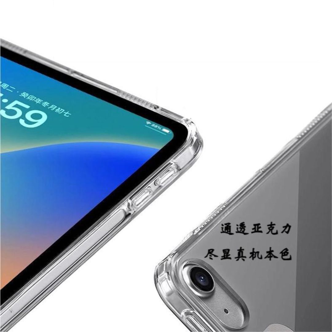 MLTIX MT 磁吸可拆式 iPad Pro 11 吋 (第 4 代,2022,M2) 防摔透明背蓋保護殼, 粉