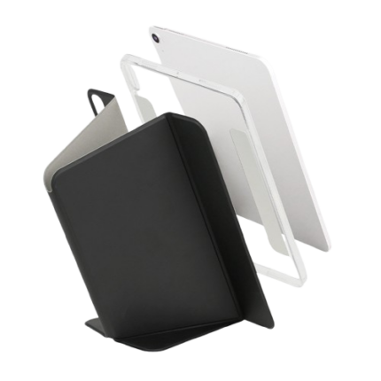 MLTIX MT 磁吸可拆式 iPad Air 11 吋 (第 6 代，2024，M2) 防摔透明背蓋保護殼, 黑