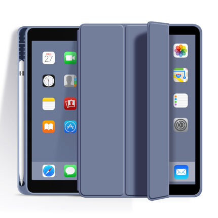 MLTIX 三折筆槽款 iPad 10.9 吋 (第 10 代，2022) 素色保護殼, 阿拉斯加藍
